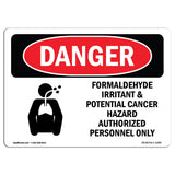 Formaldehyde Irritant Hazard