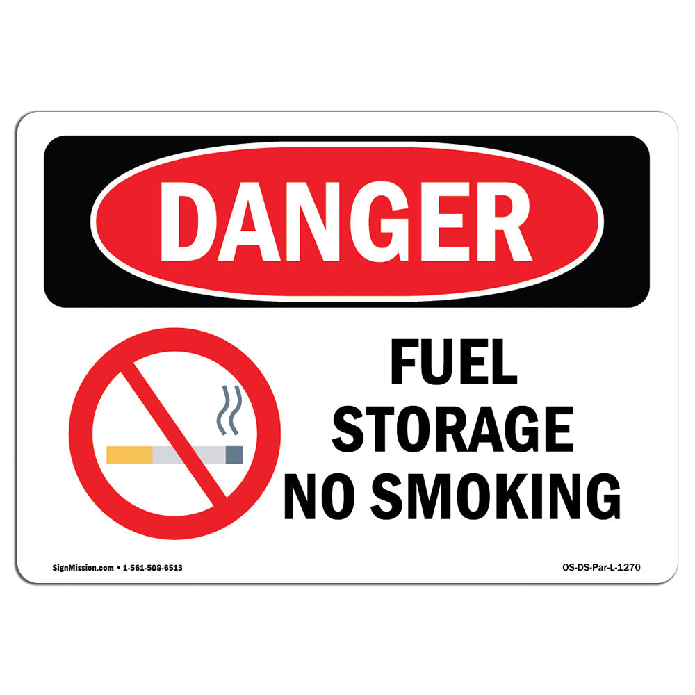 Fuel Storage No Smoking