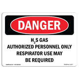 H2S Gas Authorized Personnel Only