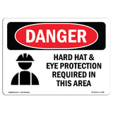 Hard Hat Eye Protection Required