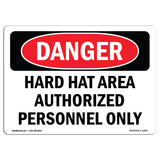 Hard Hat Area Authorized Personnel Only