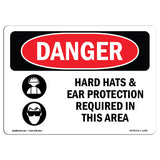 Hard Hats Ear Protection Required In Area