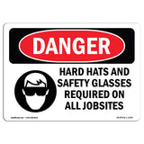 Hard Hats Safety Glasses Required Jobsites