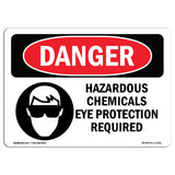 Hazardous Chemicals Eye Protection Required