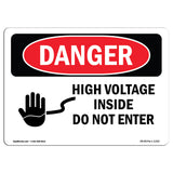 High Voltage Inside Do Not Enter
