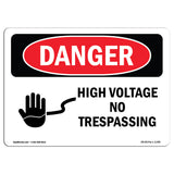 High Voltage No Trespassing