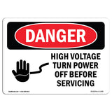 High Voltage Turn Power Off Before Servicing