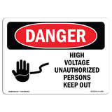 High Voltage Unauthorized Persons Keep Out