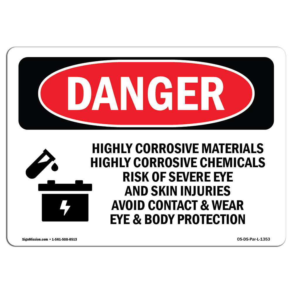 Highly Corrosive Materials Chemicals