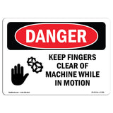 Keep Fingers Clear Of Machine Motion