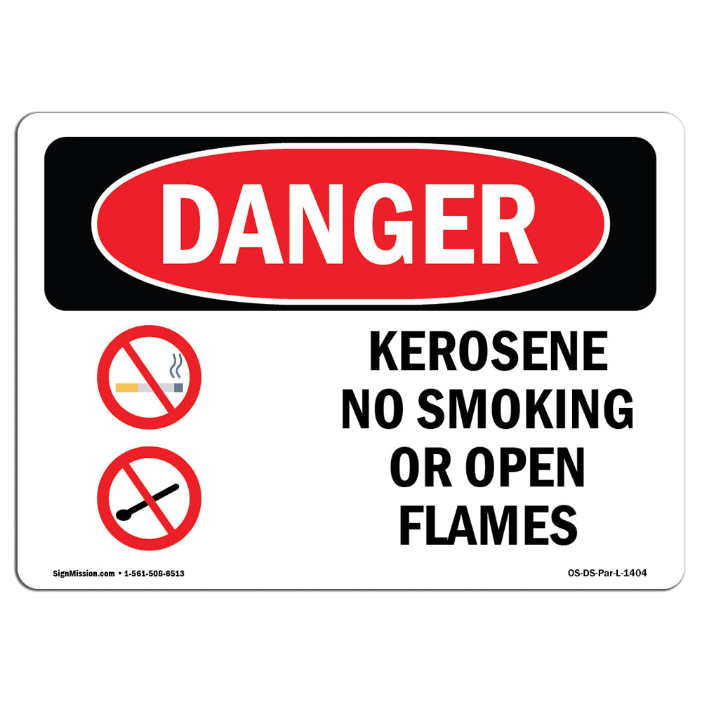 Kerosene No Smoking Or Open Flames