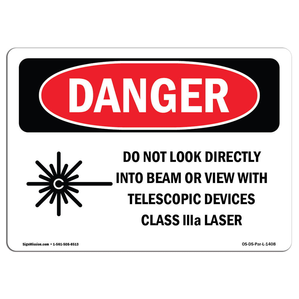 Do Not Look Directly Into Class IIIb Laser