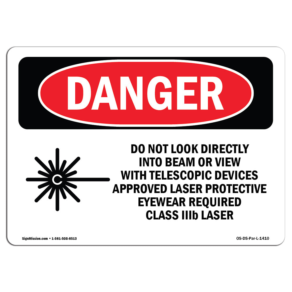 Do Not Look Directly Into Class IIIb Laser