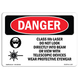 Class IIIb Laser Do Not Look Into Beam