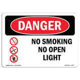 No Smoking Or Open Lights