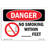 Custom No Smoking Within - Feet