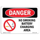 No Smoking Battery Charging Area