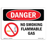 No Smoking Flammable Gas