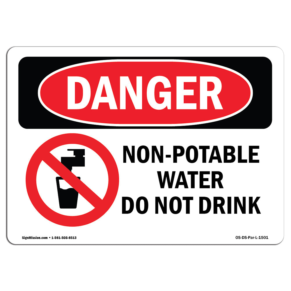 Non-Potable Water Do Not Drink