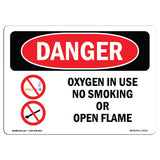 Oxygen In Use No Smoking Or Open Flame