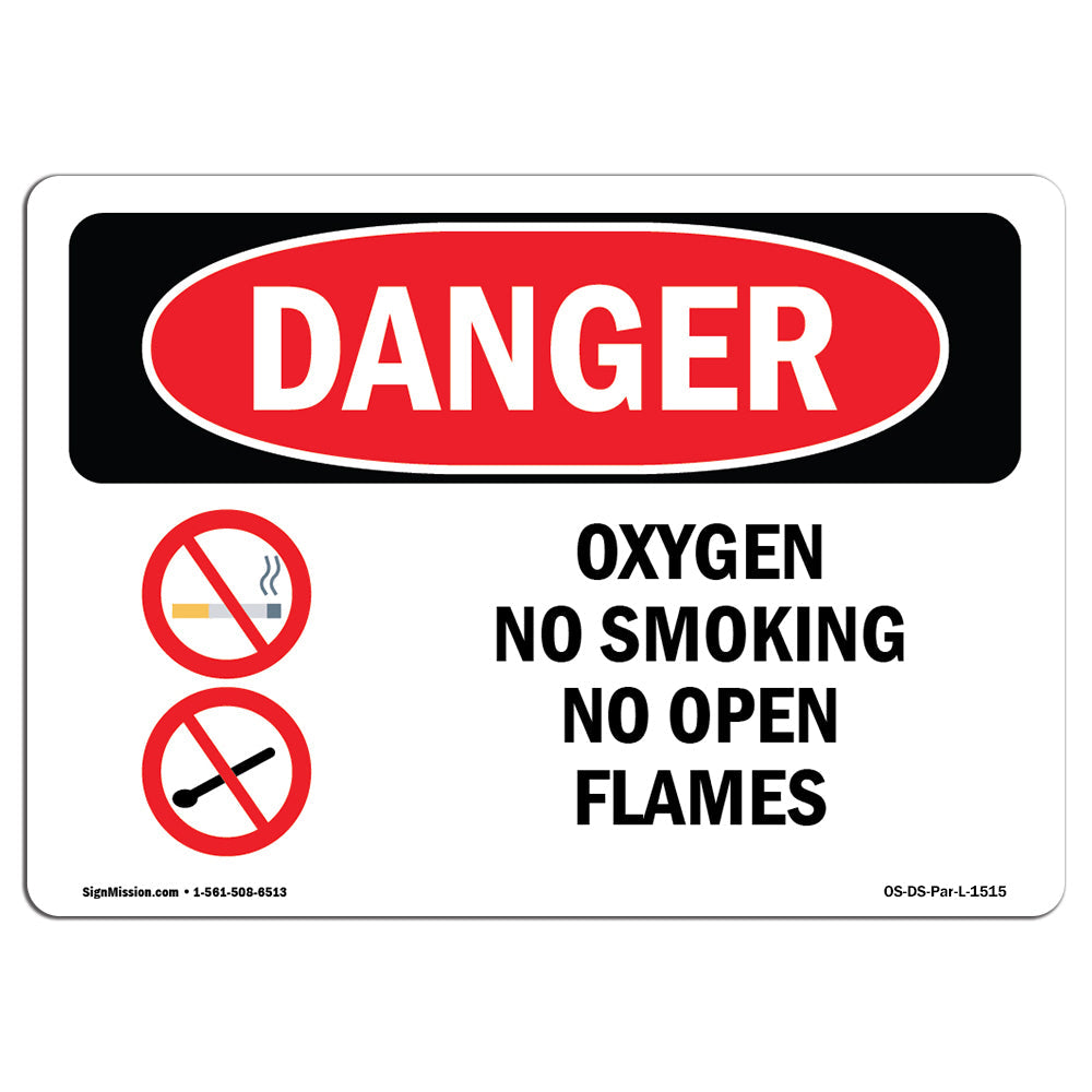 Oxygen No Smoking No Open Flames