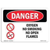 Oxygen No Smoking No Open Flames