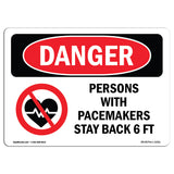 Persons With Pacemakers Stay Back 6 Ft