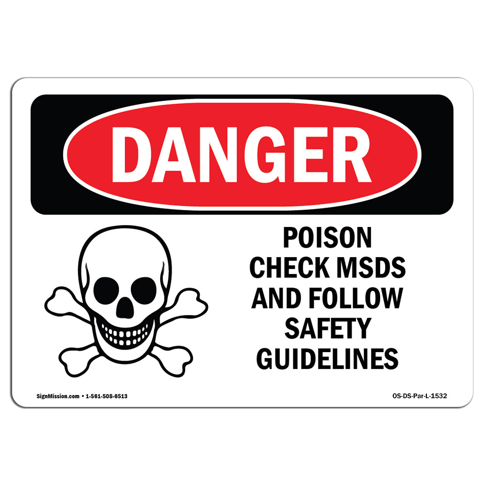 Poison Check MSDS Follow Safety Guidelines