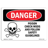 Poison Check MSDS Follow Safety Guidelines