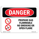 Propane Gas Flammable No Smoking