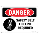 Safety Belt And Lifeline Required Symbol