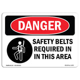 Safety Belts Required In This Area Symbol