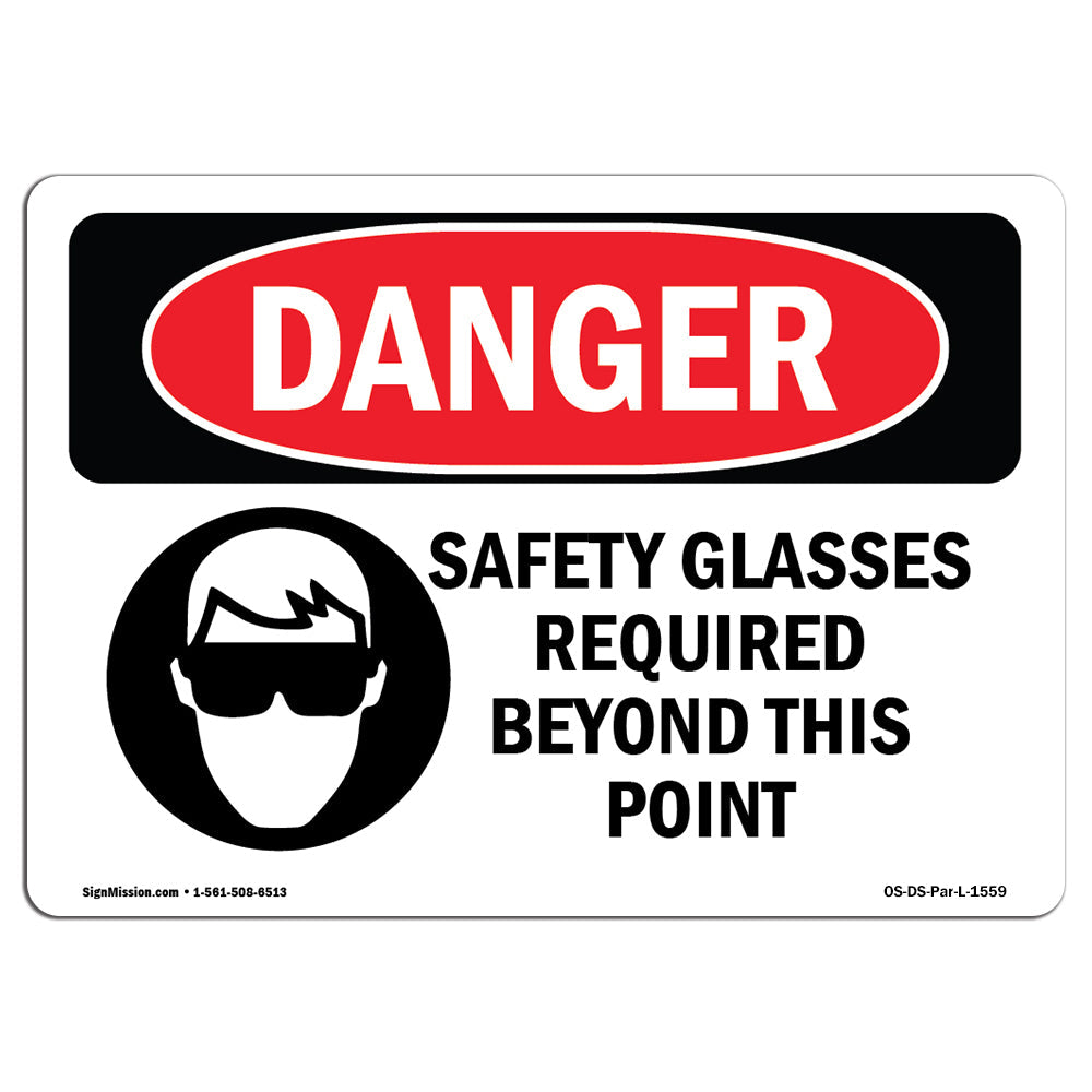 Safety Glasses Required Beyond This Point