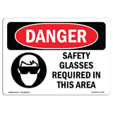 Safety Glasses Required In This Area