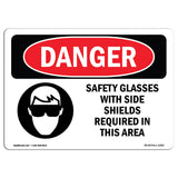 Safety Glasses With Side Shields Required