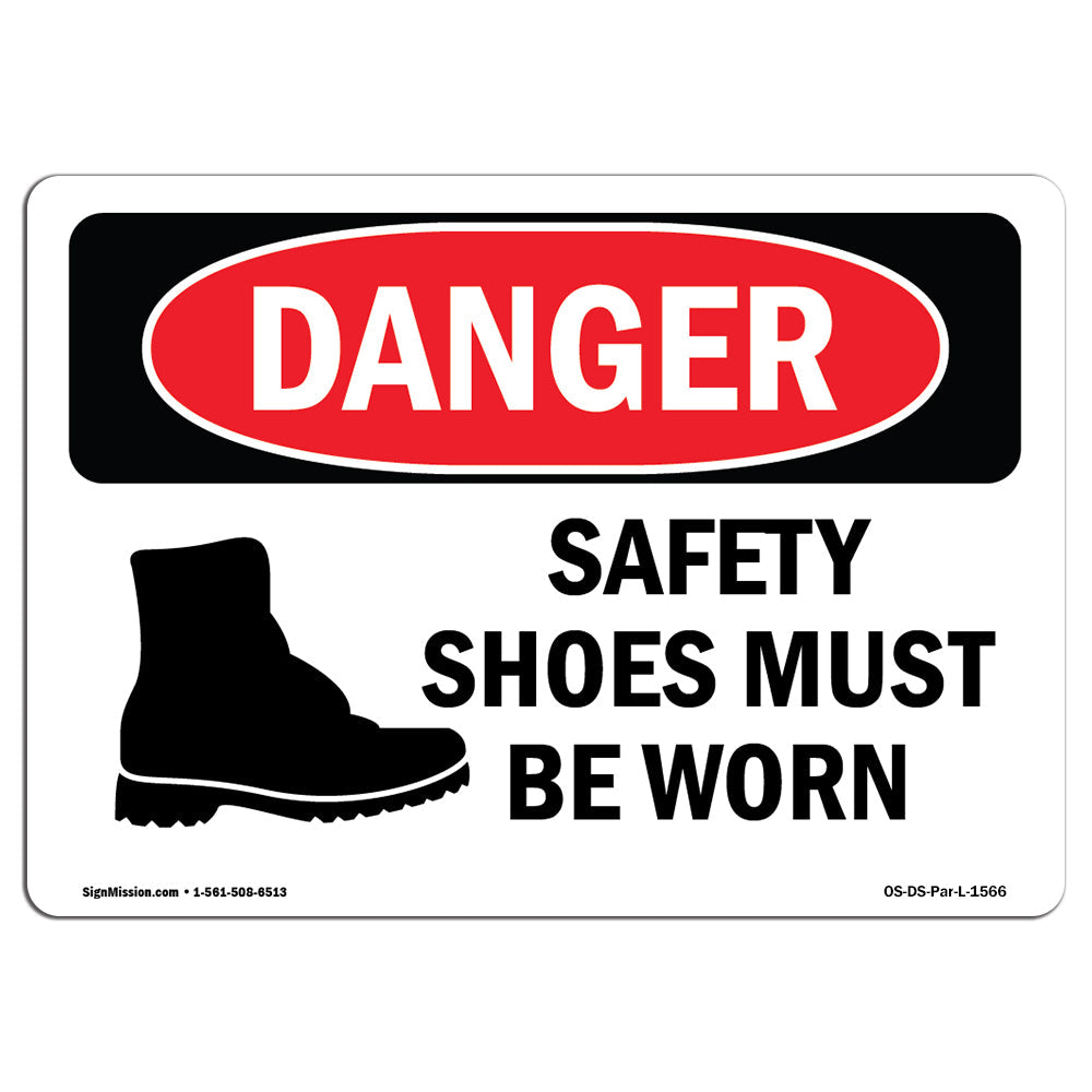 Safety Shoes Must Be Worn