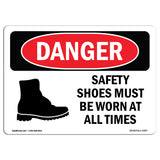Safety Shoes Must Be Worn At All Times
