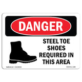 Steel Toe Shoes Required In This Area