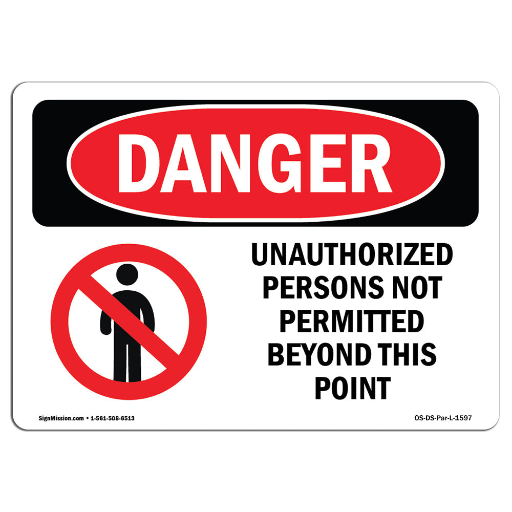 Unauthorized Persons Not Permitted Beyond