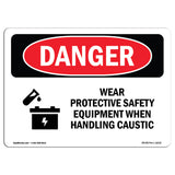 Wear PPE Handling Caustic