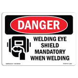 Welding Eye Shield Mandatory When Welding