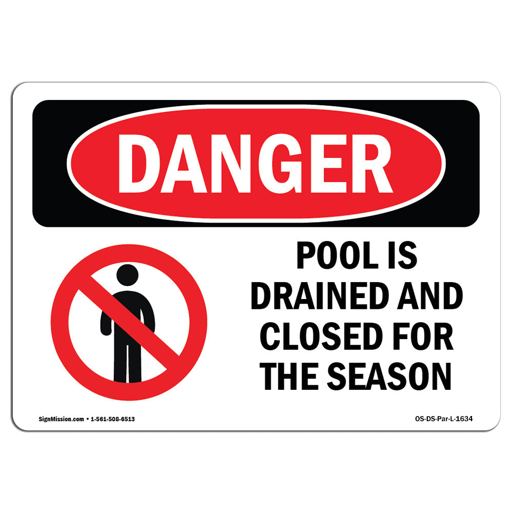 Pool Is Drained And Closed For The Season
