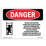 Do Not Use Or Take Down This Scaffolding