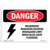Microwave Radiation Blue Light Flashing