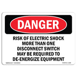 Risk Of Electric Shock More Than One
