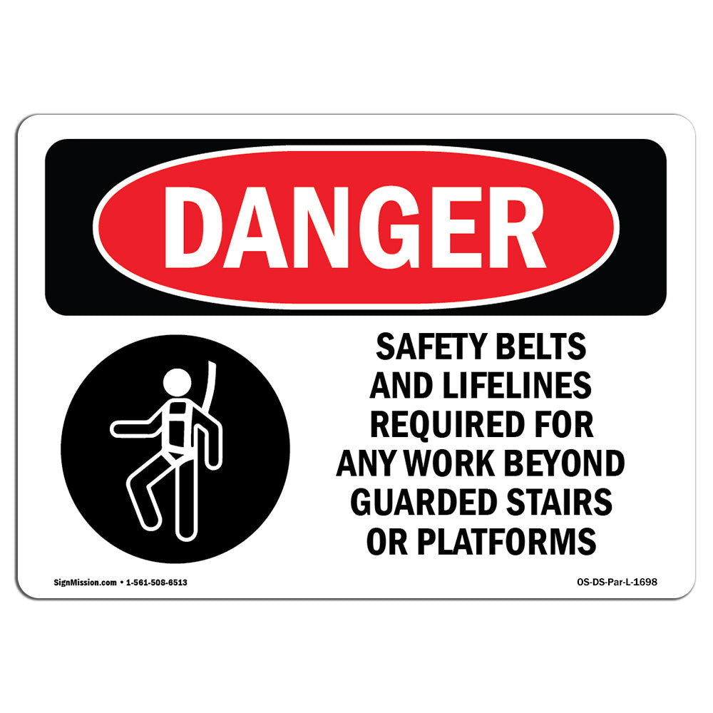 Safety Belts And Lifelines Required