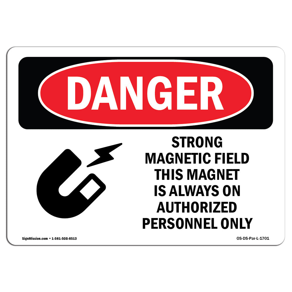 Strong Magnetic Field Magnet Is On
