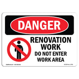 Renovation Work Do Not Enter Work Area