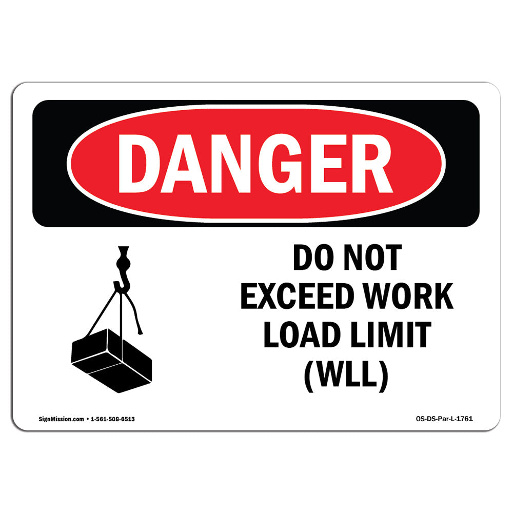 Do Not Exceed Work Load Limit Wll