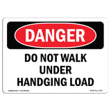 Do Not Walk Under Hanging Load